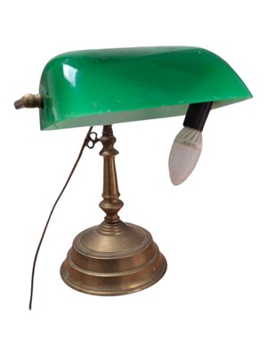 Lot 876 - MID CENTURY BANKERS TABLE LAMP