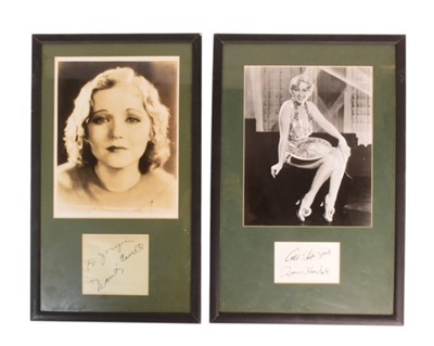 Lot 47 - HOLLYWOOD - AUTOGRAPHS OF NANCY CARROLL & JOAN BLONDELL