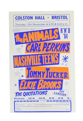 Lot 41 - ROCK 'N ROLL - R'N'B 1964 - ORIGINAL FLYER FROM THE COLSTON HALL, BRISTOL