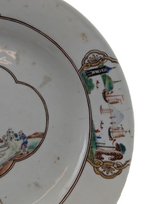Lot 55 - CANTON EXPORT WARE C. 1750 ARMORIAL PLATE FOR SIR FRANCIS HOLBOURNE