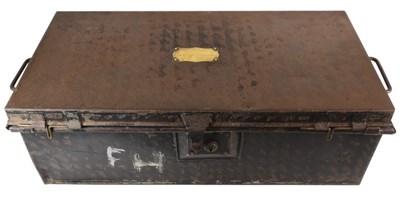 Lot 329 - 19TH CENTURY MILITARY TRAVELLING CASE - EARL OF DEVON