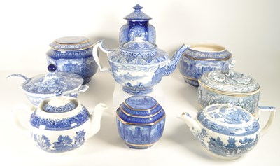 Lot 186 - COLLECTION OF LATE 19TH / 20TH CENTURY BLUE & WHITE TRANSFERWARE