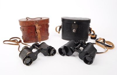 Lot 210 - TWO PAIRS OF 20TH CENTURY BINOCULARS