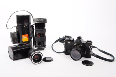 Lot 212 - ASAHI PENTAX - 35MM SLR CAMERA & LENSES