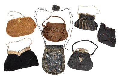 Lot 345 - SIX 19TH & 20TH CENTURY PURSES