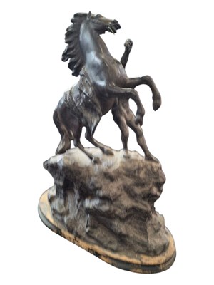 Lot 334 - 20TH CENTURY SPELTER MARLEY HORSE FIGURE