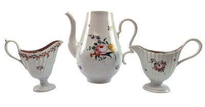 Lot 119 - THREE BRISTOL OR PLYMOUTH 18TH CENTURY HARD PASTE PORCELAIN ITEMS