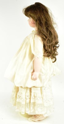 Lot 383 - LARGE VINTAGE REPRODUCTION PORCELAIN DOLL