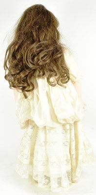 Lot 383 - LARGE VINTAGE REPRODUCTION PORCELAIN DOLL