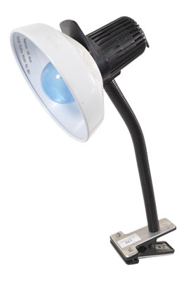 Lot 881 - LATE 20TH CENTURY INDUSTRIAL GOOSENECK DESK LAMP