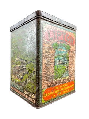 Lot 174 - LIPTON TEA - VINTAGE ADVERTISING DISPENSING TIN