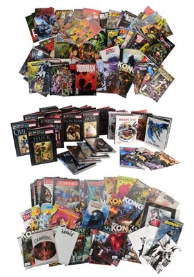 Lot 674 - COMICS - LARGE COLLECTION OF DC & MARVEL GRAPHIC NOVELS PLUS COMICS