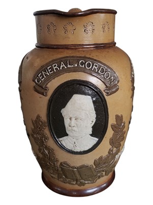 Lot 475 - DOULTON LAMBETH 19TH CENTURY STONEWARE COMMEMORATIVE JUG