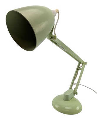 Lot 278 - G. A. SCOTT - MAC LAMP #8 - VINTAGE DESK LAMP IN MINT GREEN