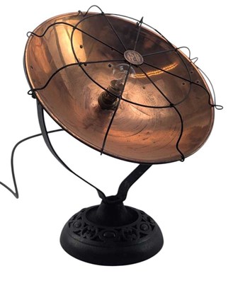 Lot 297 - EARLY 20TH CENTURY ART DECO COVERTED HEAT LAMP LIGHT