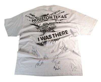 Lot 691 - WRESTLING - 2009 WRESTLEMANIA SIGNED T-SHIRT