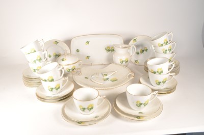 Lot 130 - BING & GRONDAHL, DENMARK - VINTAGE YELLOW FLOWER COFFEE SET