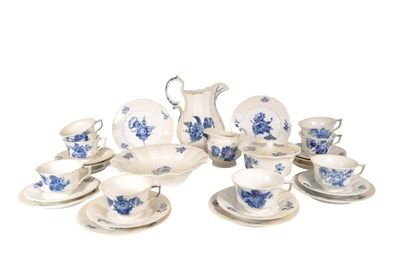 Lot 479 - ROYAL COPENHAGEN, DENMARK - VINTAGE BLUE FLOWER PART COFFEE SET