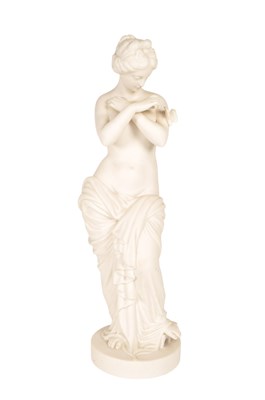 Lot 480 - LATE 19TH CENTURY MINTON PARIANWARE FIGURE OF NYMPH