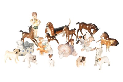Lot 482 - COLLECTION OF ENGLISH & CONTINENTAL PORCELAIN FIGURINES