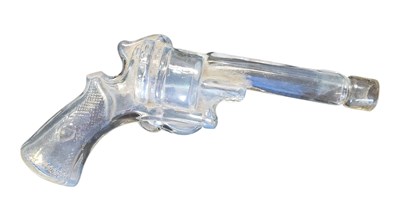 Lot 478 - DEPONIRT - EARLY 20TH CENTURY NOVELTY GLASS REVOLVER PISTOL BOTTLE
