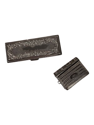 Lot 377 - 20TH CENTURY COMB CASE & VESTA CASE