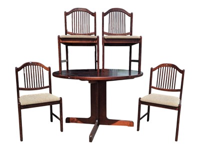 Lot 604 - BRITISH MODERN DESIGN - MID CENTURY TEAK WOOD DINING ROOM SUITE
