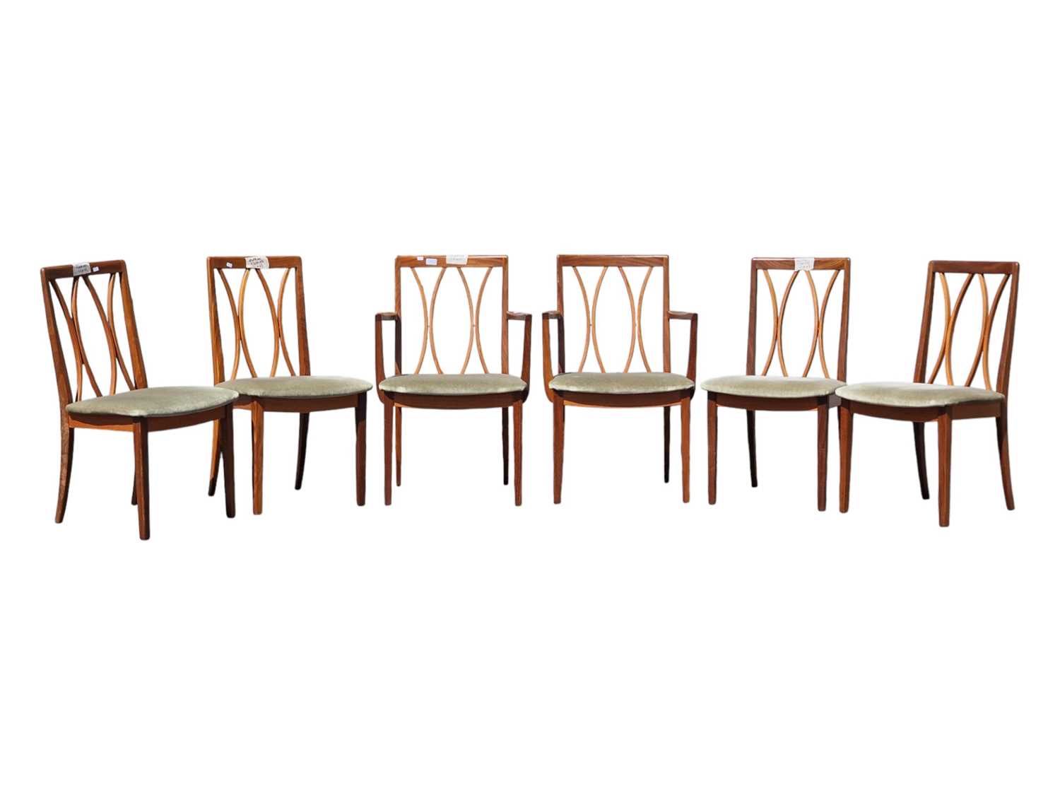 Lot 598 - VICTOR B WILKINS FOR G-PLAN FURNITURE - SET OF 6 DINING CHAIRS