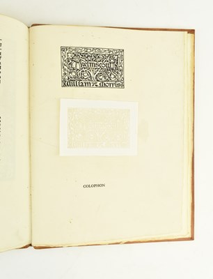 Lot 30 - KELMSCOTT PRESS INTEREST. 1934 A NOTE BY WILLIAM MORRIS ON HIS AIMS, SECOND PRINTING SPECIAL EDITION