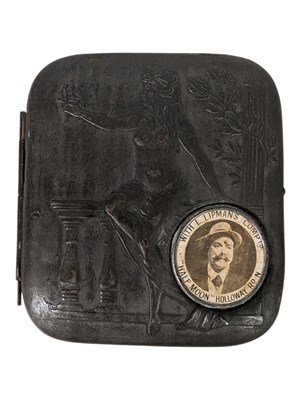 Lot 380 - 20TH CENTURY LIPMANS HALF MOON HOLLOWAY CIGARETTE CASE