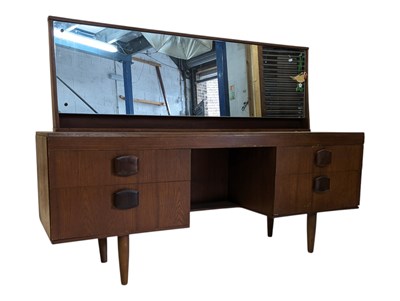 Lot 591 - STONEHILL FURNITURE - MID CENTURY TEAK WOOD DRESSING TABLE
