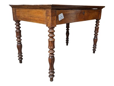 Lot 778 - 19TH CENTURY FRENCH WALNUT WRITING TABLE DESK