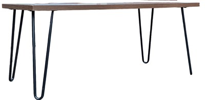 Lot 614 - BRITISH MODERN DESIGN - MID CENTURY HAIR PIN LEG COFFEE TABLE
