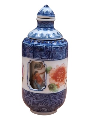 Lot 487 - 19TH CENTURY CHINESE PORCELAIN SCENT BOTTLE