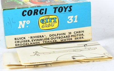Lot 5 - DIECAST - VINTAGE CORGI TOYS GIFT SET NO 31 - RIVIERA