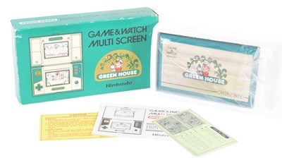 Lot 624 - RETRO GAMING - NINTENDO GAME & WATCH GREEN HOUSE