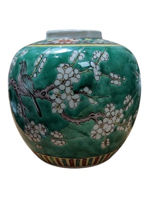 Lot 488 - 19TH CENTURY CHINESE PORCELAIN GINGER JAR