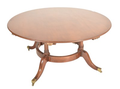 Lot 375 - REGENCY REVIVAL JUPE ACTION DINING TABLE AND EIGHT CHAIRS