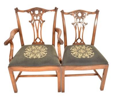 Lot 375 - REGENCY REVIVAL JUPE ACTION DINING TABLE AND EIGHT CHAIRS