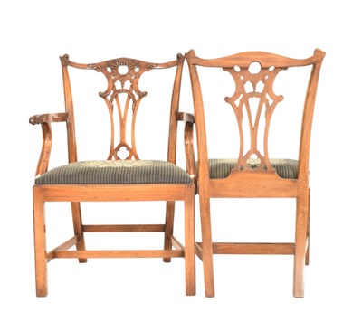 Lot 375 - REGENCY REVIVAL JUPE ACTION DINING TABLE AND EIGHT CHAIRS