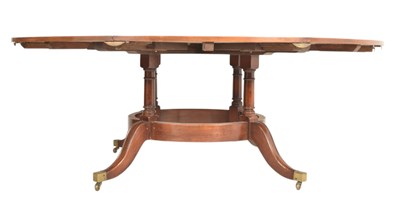Lot 375 - REGENCY REVIVAL JUPE ACTION DINING TABLE AND EIGHT CHAIRS