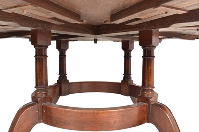Lot 375 - REGENCY REVIVAL JUPE ACTION DINING TABLE AND EIGHT CHAIRS
