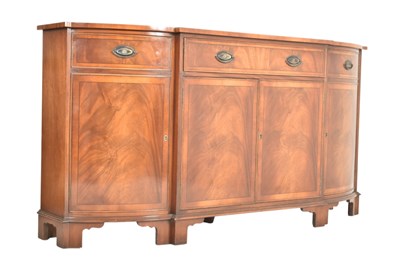 Lot 554 - HARPERS OF BATH - GEORGIAN REVIVAL BREAKFRONT SIDEBOARD