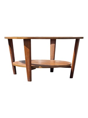 Lot 562 - G-PLAN ASTRO STYLE 20TH CENTURY GLASS & TEAK COFFEE TABLE