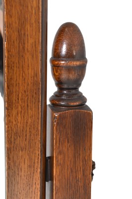 Lot 535 - HARRODS - ROYAL OAK RANGE - SOLID OAK CHEVAL MIRROR