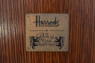 Lot 535 - HARRODS - ROYAL OAK RANGE - SOLID OAK CHEVAL MIRROR