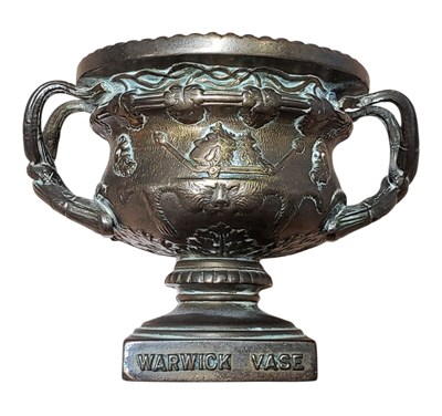 Lot 496 - 1920S VINTAGE BRASS WARWICK VASE CAR MASCOT