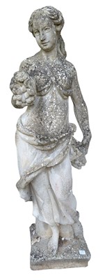 Lot 471 - LARGE 20TH CENTURY COMPOSITE STONE GARDEN NEOCLASSICAL LADY