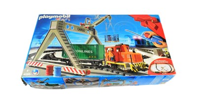 Lot 680 - PLAYMOBIL - RC RADIO CONTROL CARGO TRAIN SET