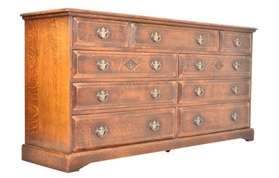 Lot 510 - HARRODS - ROYAL OAK RANGE - LARGE DOUBLE BANK CHEST OF DRAWERS